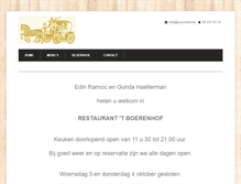 Tablet Screenshot of boerenhof.be